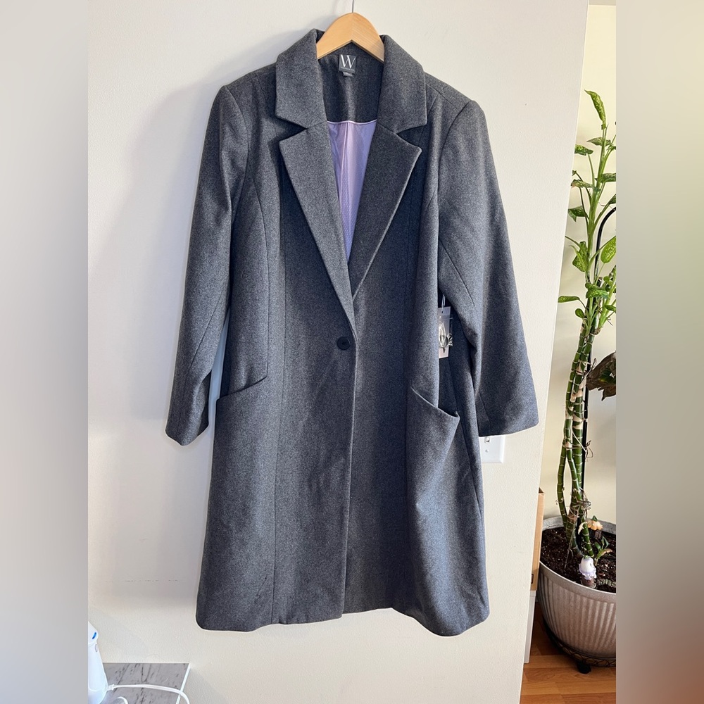 JCPenney Charcoal Wool Blend Coat